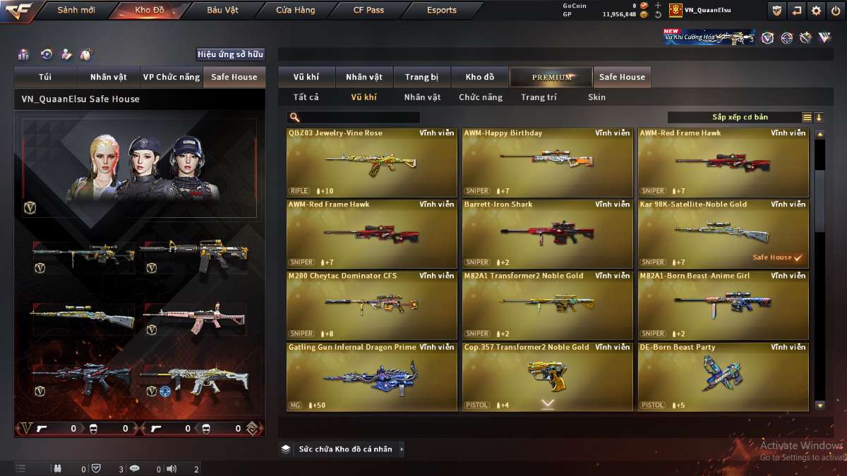 shop acc cf uy tin gia re